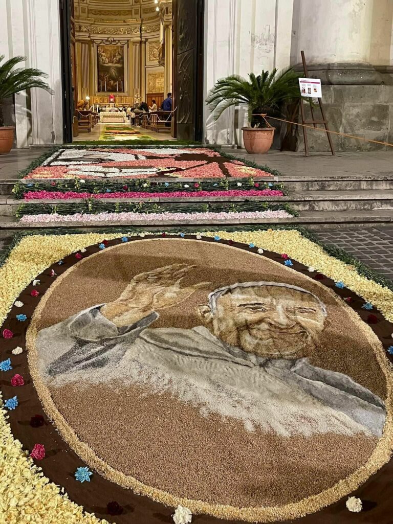 “Il Buon Pastore” per l’Infiorata di Genzano di Roma